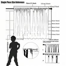 2-Pack Beige Polka Dot Pompom Jacquard Sheer Curtains, Pole Pocket Top For Easy Installation, Soft & Lightweight Polyester Fabric, Translucent Not Transparent, Machine Washable, Rustic European Style For Home, Suitable For Small Windows In Bedroom, Living Room, Kitchen, Office