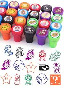 100pcs Children's Self-Ink Stamps Children's Toys Stamps Face Seal Scrapbook DIY Painting Album Decoration, Cute Stamp Stamp Pattern Style May Be Repeated, Youth Stationery Toys Decorate Halloween, Thanksgiving And Christmas Gifts Animal Number And Letter Print Pattern Random Hair Beast Game, Suitable For Birthday Gifts The Best Gift For Kids For New Year's Gifts (The Packaging And Color Are Random Patterns Speed Random Hair May Have Repeats)