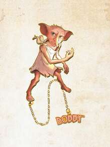 Harry Potter 1Pc Vintage Metal Bookmark, Aesthetics Hogwarts Magical Creatures Theme Bookmark With Tail Chain For Reading, Journal Hanging, Perfect Birthday Gift, Back To School Supplies For Book Lovers And Harry Potter Fans[Officially Licensed]