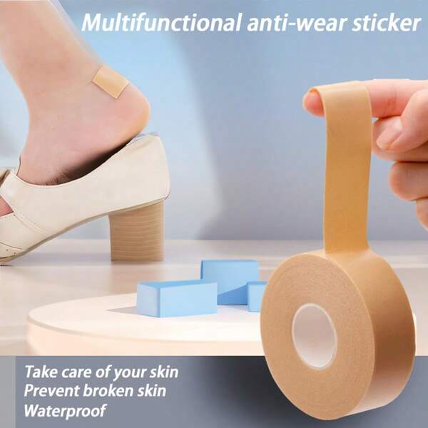 1 rollo de pegatina anti-desgaste para tacones, pegatina anti-desgaste para zapatos de tacón alto, pegatina anti-desgaste para tacones