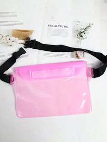 Bolso de playa impermeable, bolso de cintura para deportes al aire libre, bolsa impermeable para teléfono móvil de tres capas con sellado de PVC, ligera y protectora para pantalla táctil para nadar y bucear, accesorio esencial para vacaciones en la playa, campamento y viajes