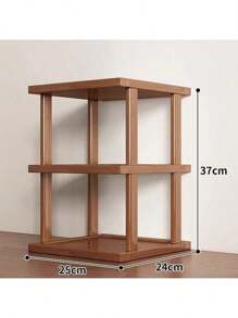Organisateur de bureau en bambou, étagères de rangement à plusieurs niveaux pour le bureau, la maison, la cuisine, le salon. Peut être utilisé comme range-chaussures, porte-tasses, support pour plantes
