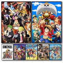 1 件草帽海贼团流行动漫海贼王海报自粘艺术防水纸贴纸咖啡馆酒吧房间墙壁装饰，无框