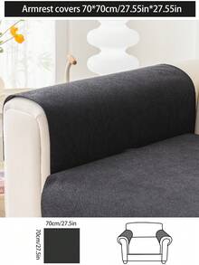 1 Vỏ gối sofa bốn mùa, đệm sofa Chenille chống trượt chống bắn nước hiện đại tối giản thời trang, chăn sofa, vỏ gối chống bụi, chống bẩn, có thể giặt được, thân thiện với thú cưng, thích hợp cho phòng ngủ, văn phòng, phòng khách, ghế sofa hình chữ L - màu đen - Xem 13