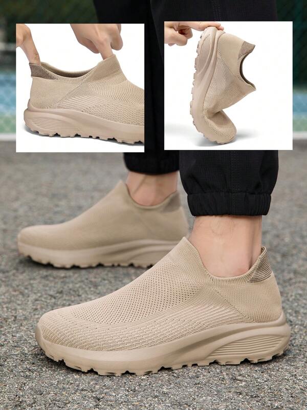 Men's Extra Wide Casual Sneakers - Lightweight, Comfortable, Slip-On Design, Plus Size 45-47, Anti-Slip, Low-Top Suitable For Running And Walking, All Season