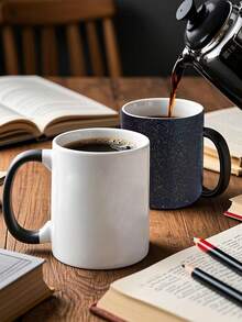 1pc Personalized Color Changing Mug - Customizable Magic Mug, Customizable Ceramic Coffee Cup, Customizable Camping Mug, Customizable Enamel Cup, Customizable Holiday Gift, Birthday Gift, Halloween Gift, Christmas Gift, Customizable Photo Mug - Multicolor - View 17