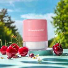 Dry Shampoo Powder, Dry Shampoo Volume Powder, Hair Powder For Women And Men, Travel Size Dry Shampoo With Sponge Brush And Mirror (Large, Cherry Fruity) - 櫻桃果香 - 查看 7
