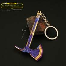2025 New Mini Borderlands Era War Axe Keychain Pendant, Suitable For Teenagers, Adults, Couple Gifts, Promotional Items For Advertising, Conference, Welfare, Festival, Graduation, Independence Day, Back To School