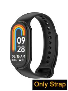 سوار ساعة من السيليكون متوافق مع شاومي Mi Band 3/4/5/6/7/8/9، من خامة جلدية صحية وقابل للتنفس ومقاوم للماء للرياضة، سوار قابل للتعديل، موديل كاجوال وعصري مناسب للاستخدام اليومي والأعياد والحفلات والمنزل والهدايا، إكسسوارات ساعة ذكية