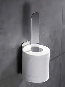 Non-Drill Towel Rack, Adhesive Bathroom Kitchen Towel Holder, Home Essentials Bathroom Accessories Bathroom Tools - Silver - View 7