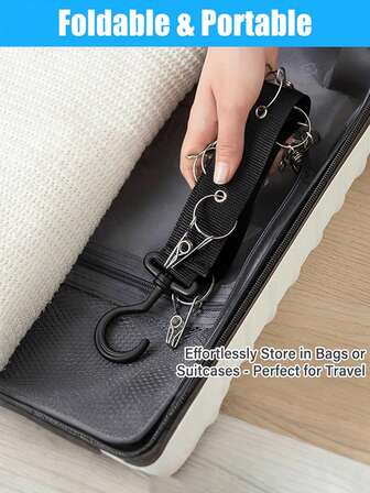 Baseball Cap Hat Rack, Unisex Hat Rack With Hooks And Clips, Suitable For Wardrobe And Cabinet Doors, Hat Storage Rack On Door And Wall, Suitable For Baseball Cap Lovers To Store Closet Door Display Hat Rack.