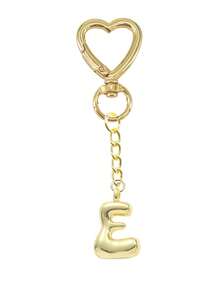 Cute Bubble Letters, Cute Heart Necklace Pendant Bag, Lucky Pendant, Cute Hip-Hop Style Initials, Letters A-Z, Shiny Alloy Bag And Backpack Pendant, Perfect Gift For Birthdays And Special Occasions, Keychain Bag Backpack Pendant, Car Pendant, Ladies' And Girls' Gifts, Wallet And Handbag Accessories, Gifts For Lovers, Teachers, Mothers. - Gold - View 23