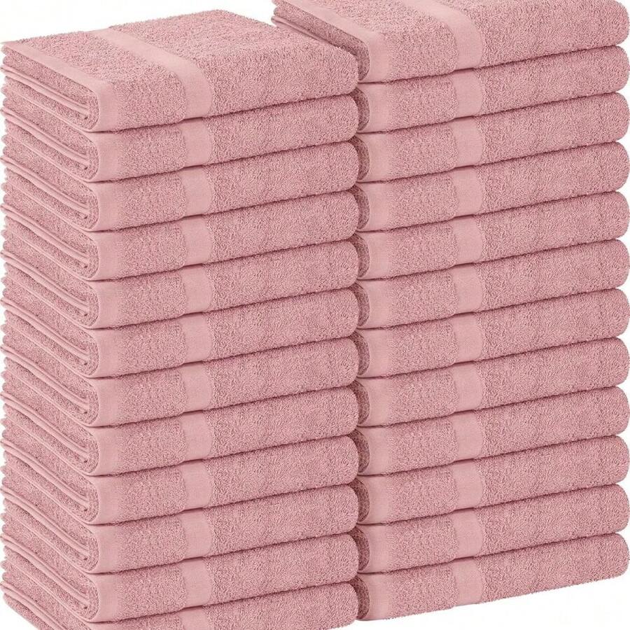 Utopia Towels Sage Green Salon Towels, Pack Of 24 (Not Bleach Proof, 16 X 27 Inches) Highly Absorbent Towels For Hand, Gym, Beauty, Hair, Spa, And Home Hair Care - Grey - View 1