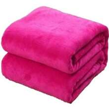 SOFT BLANKET SOFA OR DOUBLE BED - PLAIN - EXTRA SOFT 2.00 X 1.80m - Màu Hồng Tươi - Xem 1