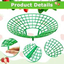 Strawberry Stands With 3 Sturdy Legs, Growing Racks, Protector Frame, Cage Holder, Mold, Rot Dirt, 5pcs 10Pcs