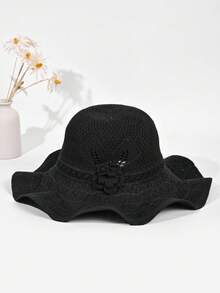 1pc Women/Unisex Plain Polyester Flat Top Brim Jazz Hat, Street Style Y2K Fashion, Elegant & Vibrant For Work, Party, Music Festival, Outdoor Activities, Cowboy Theme Events, Cosplay - Multicolor - View 13