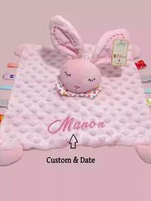 Manta de consuelo con diseño de animal de dibujos animados de silicona, juguete de educación temprana para recién nacidos e infantes. Adorable manta de consuelo con animales para reconfortar, calmar y ayudar al bebé a dormir. Material suave, sin desprendimiento y sin olor. Promueve el desarrollo emocional, visual, intelectual y motriz. - Multicolor - Ver 2