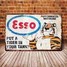 1PC Vintage  Poster, Retro Automotive Advertising, Classic Gasoline Art, Perfect For Garage, Bar, Man Cave, Vintage Car Decor, Retro Oil Sign, Nostalgic Automotive Poster, Gas Station Decor - Multicolor - View 6