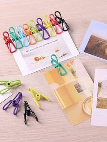 10 chiếc kẹp đa năng nhiều màu sắc, kẹp quần áo, kẹp phơi đồ, kẹp quần áo chống gió mạnh, dùng để niêm phong bao bì thực phẩm, túi đựng khoai tây chiên, quần áo & giấy, nhà bếp, kẹp túi đựng thực phẩm, khăn tắm, chăn, phác thảo - Nhiều màu - Xem 3