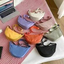 Women's Waterproof Polyester Crossbody Bag - Half Moon - Mauve Purple - View 3