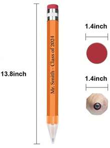 Crayon géant personnalisé, cadeau idéal pour les passionnés d'écriture, idéal pour la rentrée scolaire, les prix d'événements scolaires, les cadeaux pour la fête des enseignants, les promotions d'entreprise, commerciales et de bureau, les récompenses