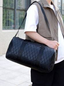 大容量旅行行李袋，带湿口袋的周末旅行包，健身房健身医院防水过夜包，周末旅行随身行李，黑色大号手提包旅行必备购物袋 - 彩色 - 查看 10