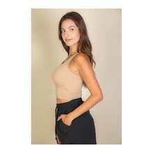 Ribbed Tank Top - trắng - Xem 7