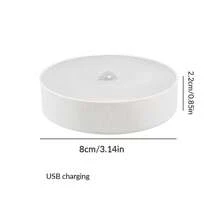 قطعة واحدة/قطعتان ضوء ليلي بتحسس حركة بإضاءة LED قابل للشحن بمنفذ يو اس بي، مصباح استشعار ذكي لغرفة الأطفال والحمام، إضاءة خزانة قابلة للتعتيم، ثابت مغناطيسي للتثبيت على المرحاض، هدية ممتعة وباردة للمراهقين والبنات والأولاد