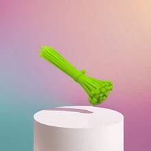 100pcs/Set Multi-Purpose Plastic Zip Ties, Soft & Durable Plant Fixing Straps, Convenient Garden & Lawn Care Cables, Easy To Use Directly Hole And Pull Fastening