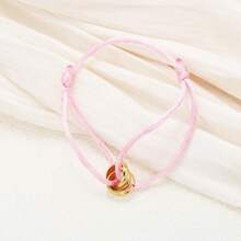 Vintage Lucky Bracelet Stainless Steel Elegant Chain Handmade Braided Multi-Layer Colorful Bracelet, New Year Gift, Couple Styles