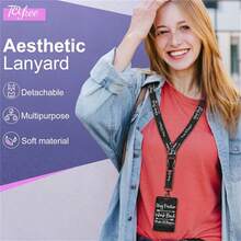 1 套（1 个伸缩徽章卷轴 + 1 个挂绳 + 1 个卡夹）黑色背景停留箭头徽标徽章夹套装，伸缩 ID 徽章夹，挂绳，适合教师、护士、办公室使用、教师节、护士礼物、学校用品、返校 - 彩色 - 查看 4