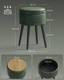 Ottomans - Olive Green - View 7