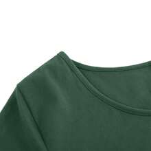3 Packs Side Ruched Maternity Tops For Women Pregnancy Shirts - Green - View 10
