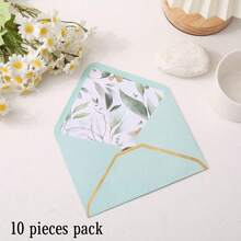 铝箔边印刷信封，创意星点珠光纸，邀请函信封，会员卡贺卡封面学校用品，返校 - 彩色 - 查看 9