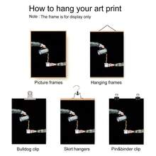 1幅无框帆布海报，手绘咖啡艺术印刷品，抽象咖啡艺术，咖啡主题墙饰，极简主义艺术墙面装饰，适用于客厅、卧室墙面装饰，家居装饰 - 彩色 - 查看 9