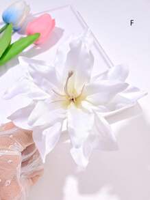 1pc Tropical Style Faux Flower Hair Clip, Suitable For Travel Photo Shoot And Outfit Accessory Claw Clips Hair Claws Hair Barrettes