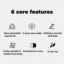 Colorful Erasable Ballpoint Pens 0.5mm Fine Tip Smooth Writing Retractable Pens With Ergonomic Oval Barrel Ideal For School Office High Quality Gift For Students Teachers Unique Gel Ink Pens For Notes Documents Back To School