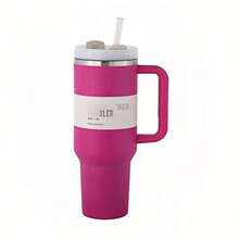 Compatible With Stanley 40 0zH2.0 Tumbler With Handle, DoubleWalled Vacuum Insulated StainlessSteel Water Bottle PremiumSummer Drinkware Portable HandyFlask Travel Mug Lced Coffee CupFor Outdoor Camping, Hiking,Driving, Travel, Perfect Gift Ldea