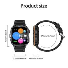 LIGE Smart Watch/Stylish Sports Watch/1.95-Inch Large Screen/Wireless Call/Smart Voice Assistant/Calories/Timer/Alarm Timer/Photo Record/Multifunctional New Men's And Women's Watch/Sports Tracking Bracelet/Men's Watch/Ladies' Watch/Ladies Watch/Wear Decoration