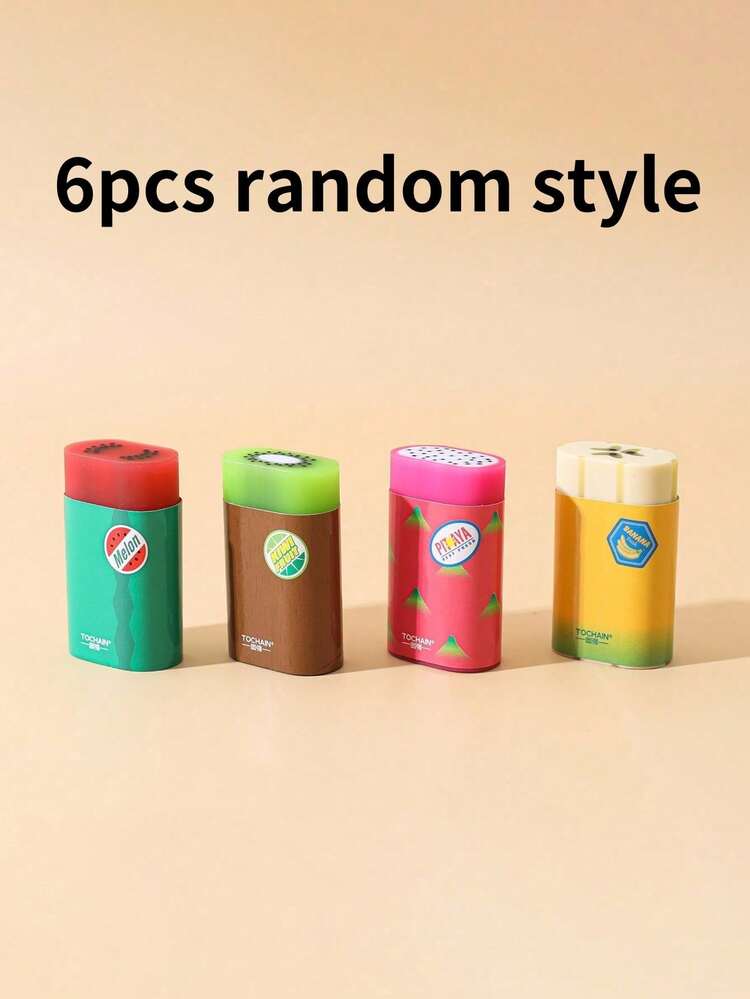 TOCHAIN 1 cái/2 cái/4 cục tẩy hình trái cây ngẫu nhiên, văn phòng phẩm sáng tạo thiết kế dễ thương cục tẩy sạch, đồ dùng văn phòng vui nhộn, cục tẩy hình trái cây nhỏ dễ thương, quà tặng hoàn hảo cho học sinh, đồ dùng văn phòng, tốt nghiệp, trở lại trường, sinh nhật, quà tặng mùa trở lại trường, đồ dùng cho giáo viên, đồ dùng học Kinh thánh - Nhiều màu - Xem 12