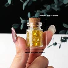 1 Peça Garrafa de Desejo de Pedras Preciosas de Cristal Curativo Natural, , Quartzo Rosa, Ametista, Garrafa à Deriva, Presentes de Casa para o Natal