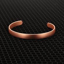 1pc Pure Copper Jewelry Set Adjustable Bracelet Hammered Finish Health Energy Arthritis