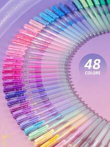 6 支装多色丙烯画画凝胶笔套装，0.5 毫米圆珠笔荧光笔，适用于木材、陶瓷、帆布、指甲、玻璃