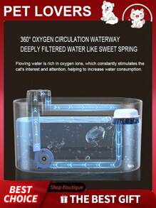 1pc 3000ml Automatic USB Electric Pet Water Fountain For Cats & Dogs To Drink Water,Cat Water Fountain,Cat Fountain,Water Fountains For Cats Indoor,Dog Water Fountain,Cat,Cat Fountains For Drinking,Kitty Spout Cat Water Fountain,Fountain