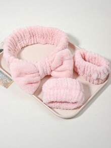 1/6pcs Set Of Soft Facial Headbands, Wristbands, Hair Clips And Scrunchies, Including Washing Face Scrunchie, Headband, Wristband, Fluffy Hair Scrunchie And Flower Hair Clip, Makeup Headband And Wristband, Fluffy Makeup Headband For Washing Face, Skincare Headband, Beauty, Skincare Products, Spa, Self-Care, Skincare Tools, Facial Care, Beauty Supplies, Skin, Facial Cleanser, Face - Multicolor - View 10