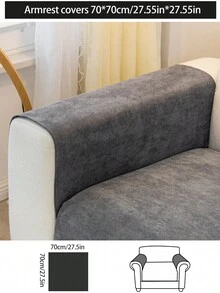 1pc Waterproof Anti-Oil Sofa Seat Cushion, Suitable For All Seasons, Modern Minimalist Design, Waterproof, Anti-Stain, Anti-Scratch, Non-Slip Sofa Cover, Dust-Proof, Machine Washable, Pet-Friendly, Fits Bedroom, Office, Living Room, L-Shaped Sofa, 1/2/3/4 Seat Covers, Hand Washable - Dark Grey - View 14