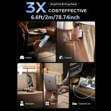 PD 60W Dual USB C Fast Charging Cable Compatible With IPhone 16 15 Pro Max 15 Plus POCO Type C To Type C Quick Charger Braided Cord Data Line With Box - Light Grey - View 5