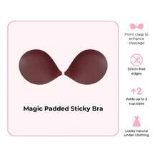 BOOMBA Magic Padded Sticky Bra - Patented Sticky Fashion Bra Inserts - Caramel - View 11