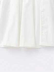 Balabala 少女无袖夏季连衣裙，可爱轻便休闲套装，适合少女和幼儿 - 白色 - 查看 6