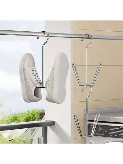 3 Adet Ayakkabı Kurutma Rafı, Ev İçin Paslanmaz Çelik Ayakkabı Rafı, Paslanmaz Çelik Ayakkabı Rafı, Gardırop Düzenlemek İçin Kancalı Yerden Tasarruf Sağlayan Ayakkabı Rafı, Ham Metal Yapı, Su Geçirmez ve Paslanmaz, Montajı Kolay, Ev ve Çamaşır Odası İçin Çok Yönlü Ayakkabı Saklama Aksesuarı, Bahar, Minimalist, Yaz Üstleri